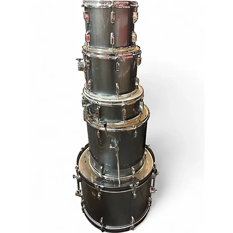 Used Pearl 5 Piece ROADSHOW Gray Drum Kit