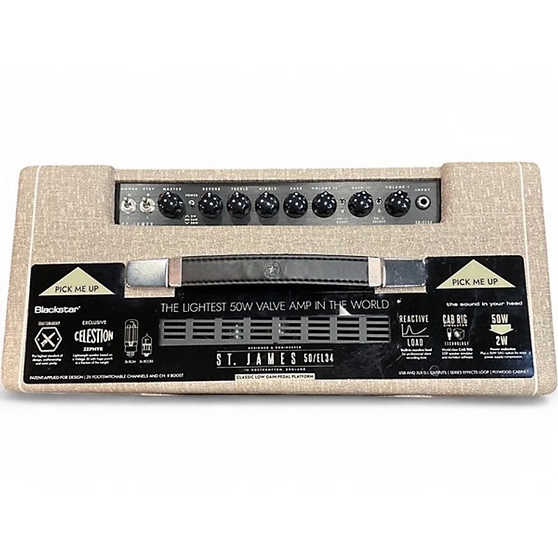 Used Blackstar st james 50/el34 Tube Guitar Combo Amp