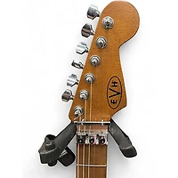 Used 2023 EVH Striped Series Frankie Red with Black and White Stripes Solid Body Electric Guitar