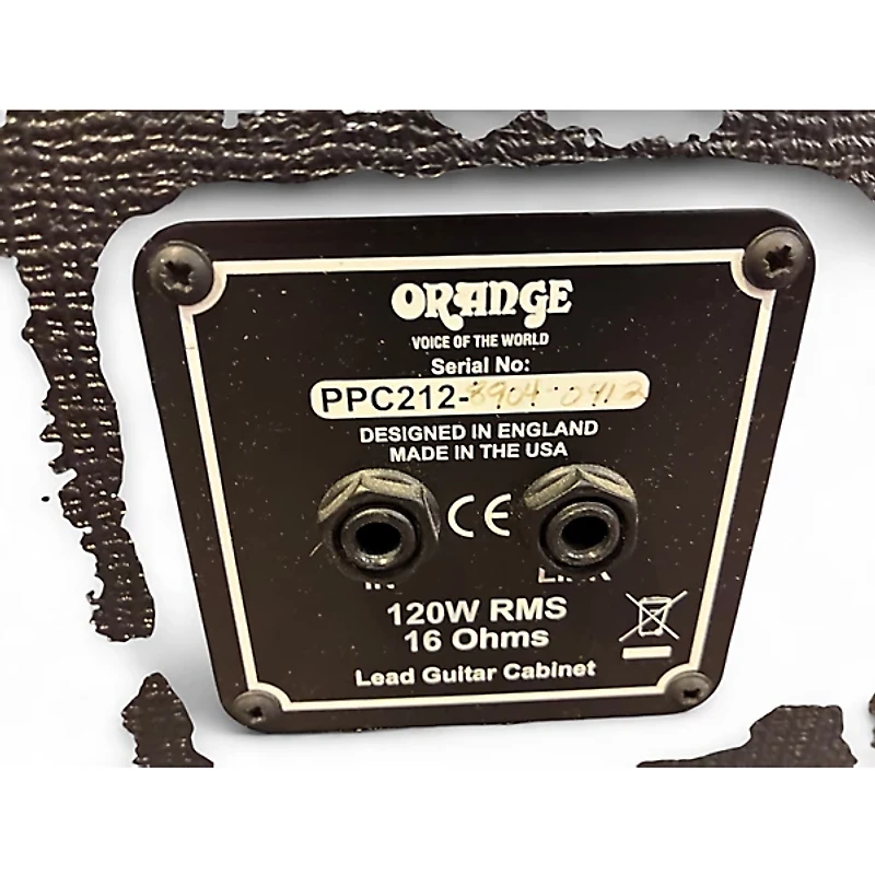 Used Orange Amplifiers PPC212C 2x12 120W Closed Back Guitar Cabinet