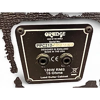 Used Orange Amplifiers PPC212C 2x12 120W Closed Back Guitar Cabinet