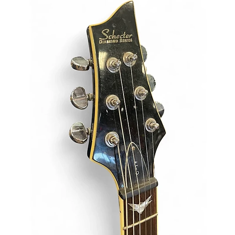 Used Schecter Guitar Research C1 Plus Crimson Red Burst Solid Body Electric Guitar