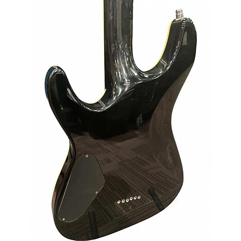 Used Schecter Guitar Research C1 Plus Crimson Red Burst Solid Body Electric Guitar