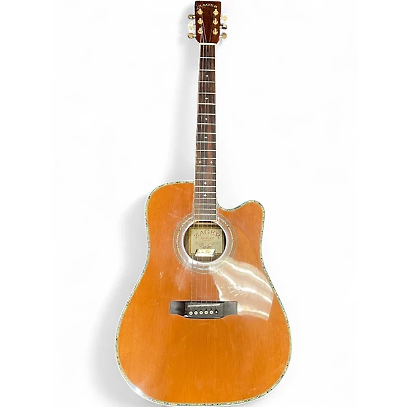 Used Zager ZAD-80CE Natural Acoustic Electric Guitar