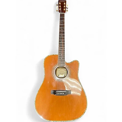 Used Zager ZAD-80CE Natural Acoustic Electric Guitar
