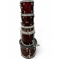 Used Pearl 5 Piece Forum red Drum Kit