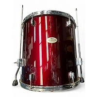Used Pearl 5 Piece Forum red Drum Kit