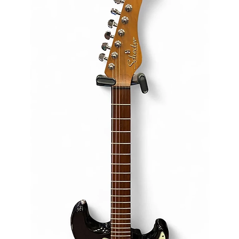 Used Schecter Guitar Research NICK JOHNSTON SIGNATURE Black Solid Body Electric Guitar