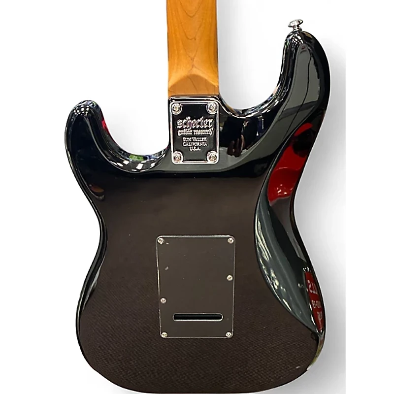 Used Schecter Guitar Research NICK JOHNSTON SIGNATURE Black Solid Body Electric Guitar