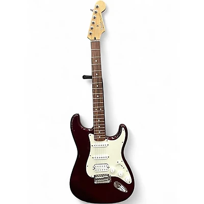 Used Fender Standard Stratocaster HSS Midnight Wine Solid Body Electric Guitar