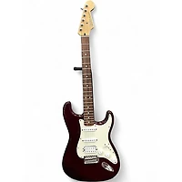 Used Fender Standard Stratocaster HSS Midnight Wine Solid Body Electric Guitar