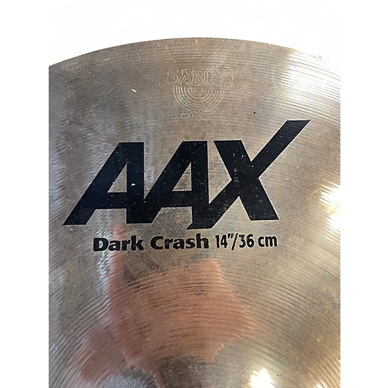 Used SABIAN 14in AAX Series Dark Crash Cymbal