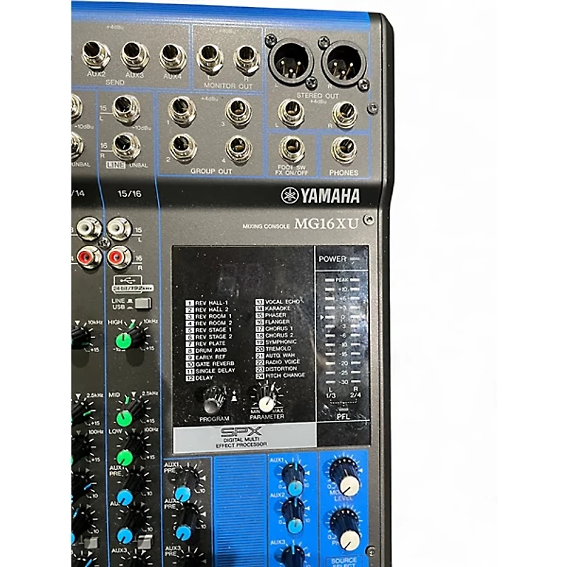 Used Yamaha MG16XU Unpowered Mixer
