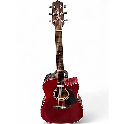 Used Takamine GD30CE Red Acoustic Electric Guitar