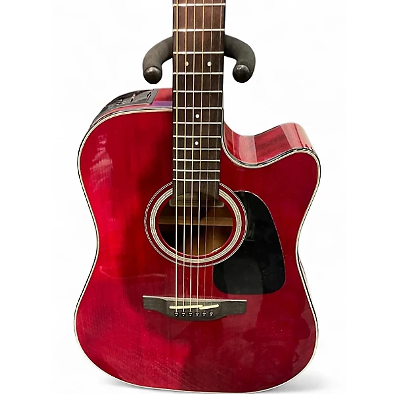 Used Takamine GD30CE Red Acoustic Electric Guitar
