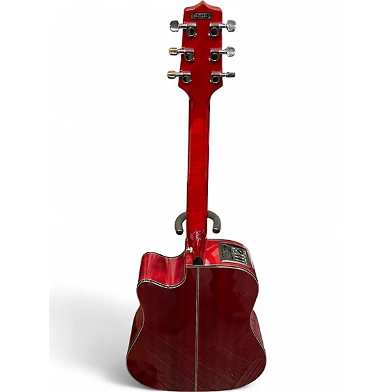 Used Takamine GD30CE Red Acoustic Electric Guitar