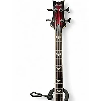 Used Schecter Guitar Research Stiletto Extreme 4 String Crimson Red Burst Electric Bass Guitar