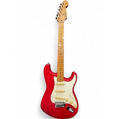 Used Fender STRATOCASTER Red Solid Body Electric Guitar