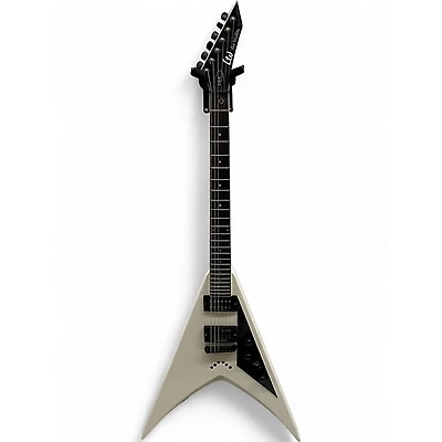 Used ESP LTD DV8R Dave Mustaine Signature White Solid Body Electric Guitar