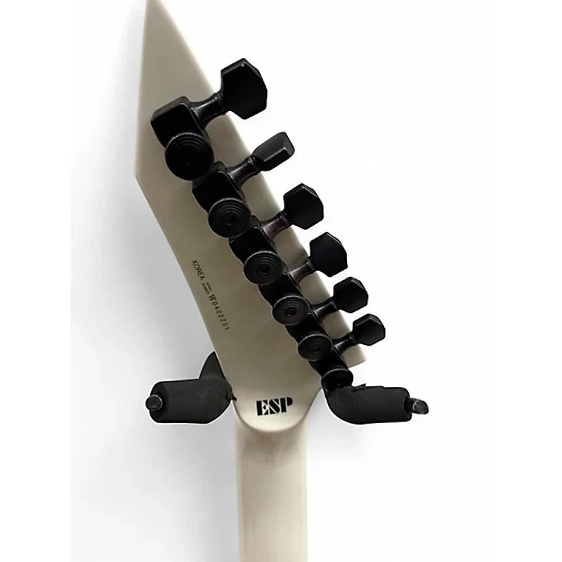 Used ESP LTD DV8R Dave Mustaine Signature White Solid Body Electric Guitar