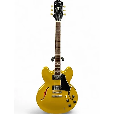 Used Epiphone ES355 Metallic Gold Hollow Body Electric Guitar