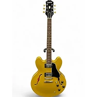 Used Epiphone ES355 Metallic Gold Hollow Body Electric Guitar