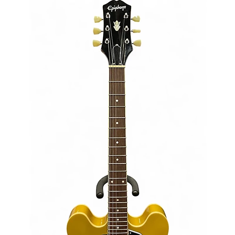 Used Epiphone ES355 Metallic Gold Hollow Body Electric Guitar