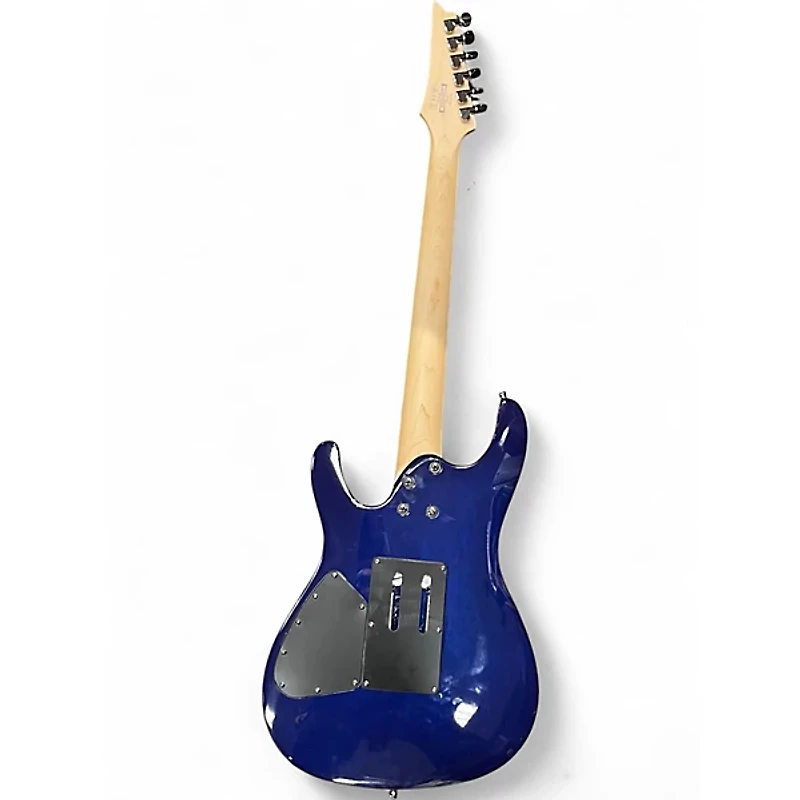 Used Ibanez S670QM Blue Solid Body Electric Guitar