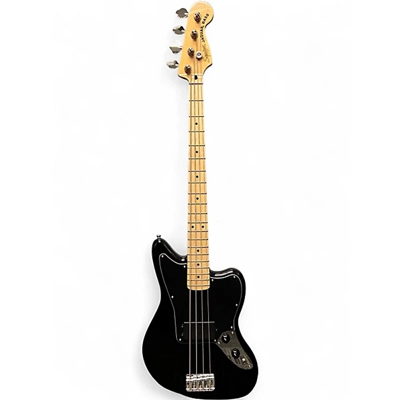 Used Squier Affinity Jazz Bass Black Electric Bass Guitar