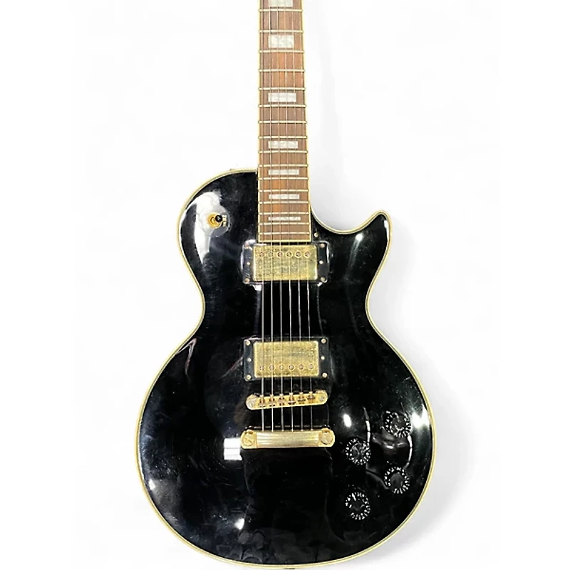 Used Epiphone Les Paul Custom Pro Black Solid Body Electric Guitar