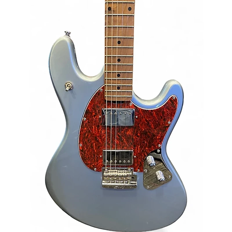 Used Sterling by Music Man STINGRAY SR50 FIREMIST SILVER Solid Body Electric Guitar