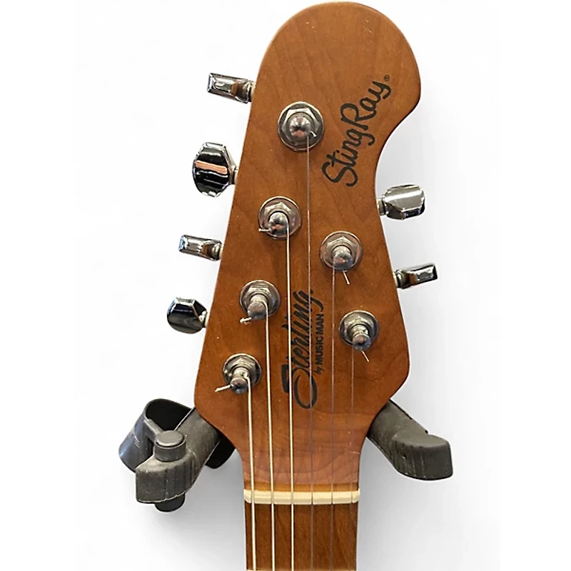 Used Sterling by Music Man STINGRAY SR50 FIREMIST SILVER Solid Body Electric Guitar