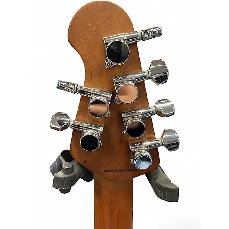 Used Sterling by Music Man STINGRAY SR50 FIREMIST SILVER Solid Body Electric Guitar