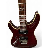 Used Schecter Guitar Research Omen Extreme 6 Floyd Rose Black Cherry Solid Body Electric Guitar