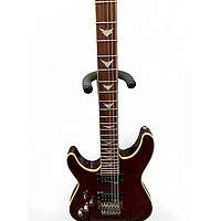 Used Schecter Guitar Research Omen Extreme 6 Floyd Rose Black Cherry Solid Body Electric Guitar
