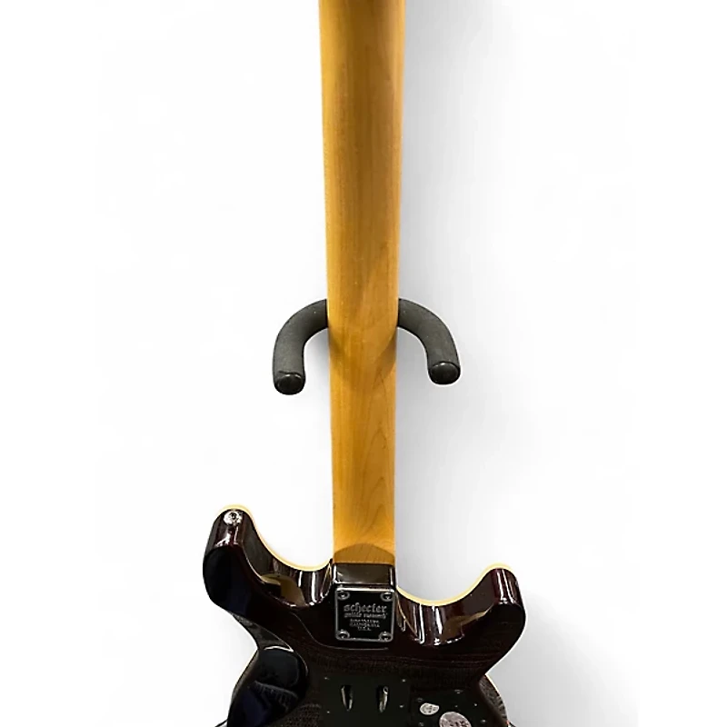 Used Schecter Guitar Research Omen Extreme 6 Floyd Rose Black Cherry Solid Body Electric Guitar