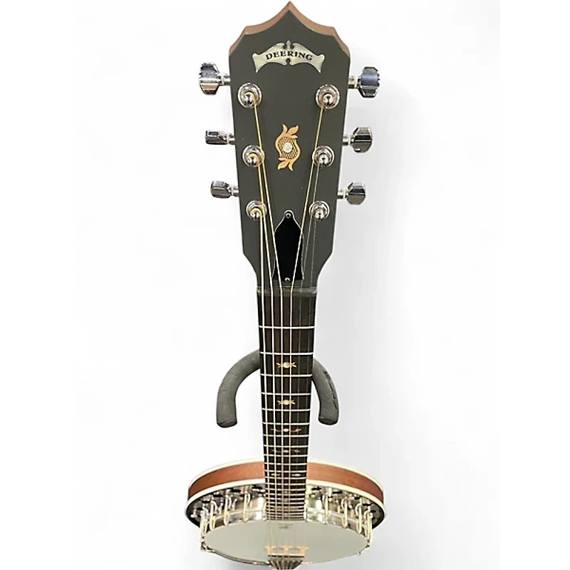 Used Deering B6-E Boston Series 6 String Natural Banjo