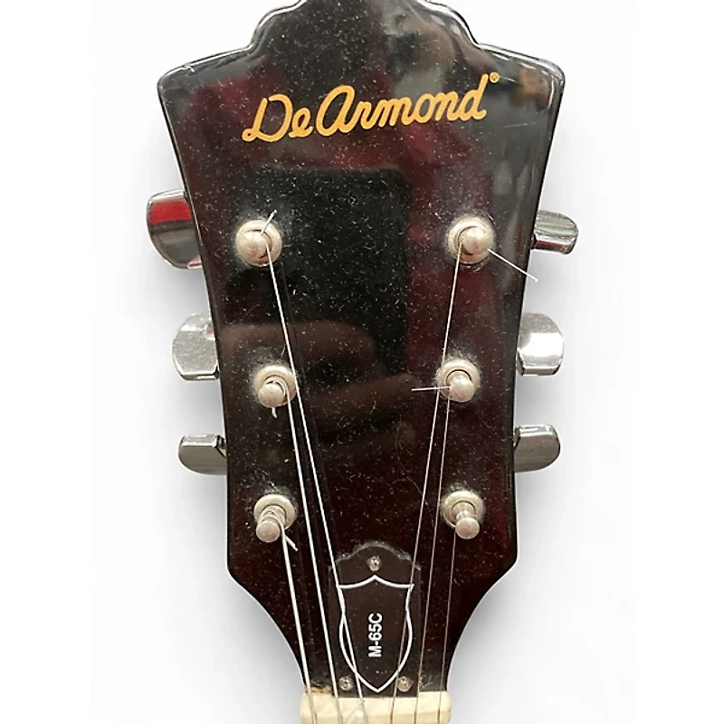 Used DeArmond M65 Black Solid Body Electric Guitar