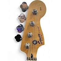 Used Squier Precision Bass Black and White Electric Bass Guitar