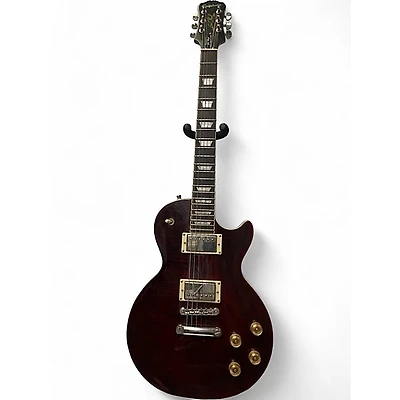 Used Epiphone Les Paul 1960 Tribute Plus Black Cherry Solid Body Electric Guitar