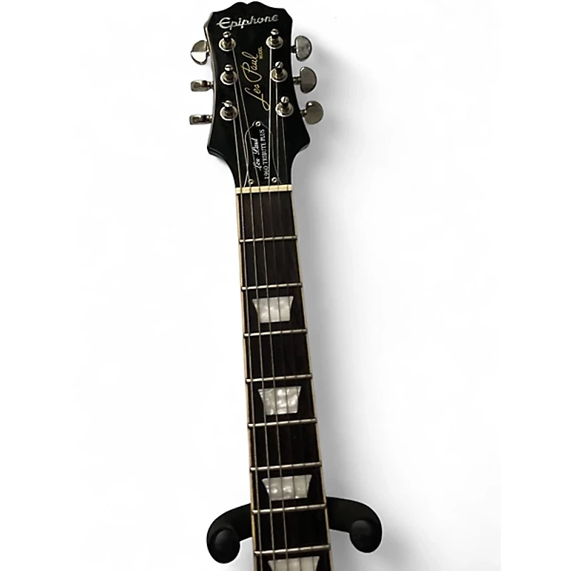 Used Epiphone Les Paul 1960 Tribute Plus Black Cherry Solid Body Electric Guitar