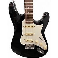 Used Silvertone SS-11 Black Solid Body Electric Guitar