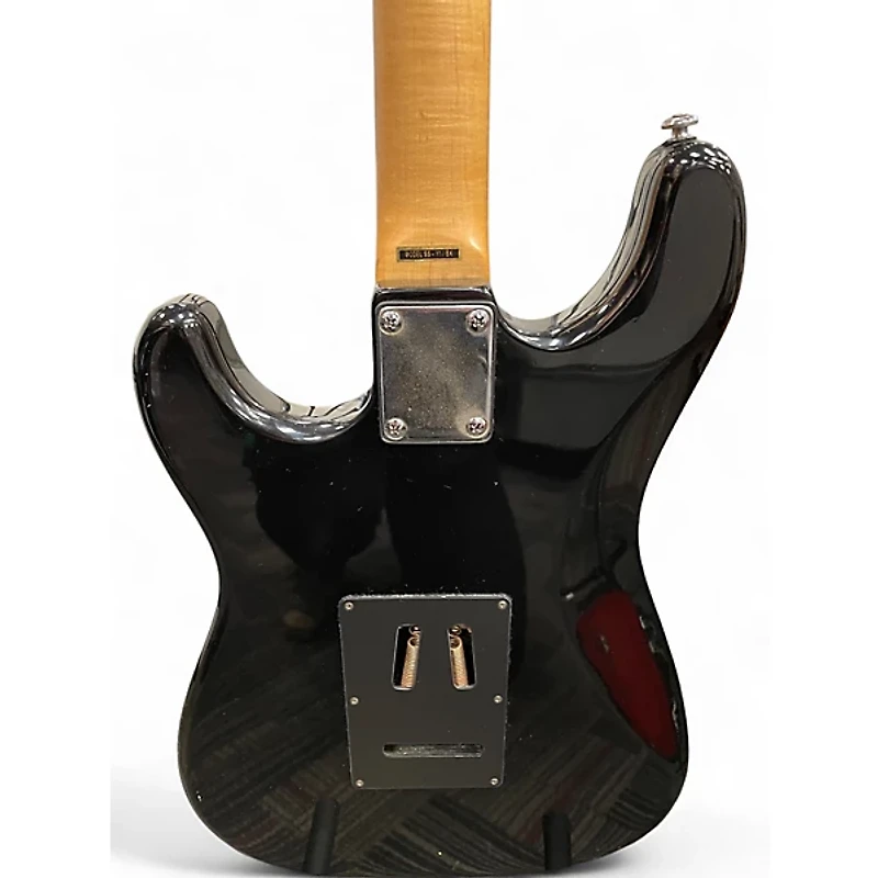 Used Silvertone SS-11 Black Solid Body Electric Guitar