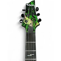 Used Schecter Guitar Research C1 SILVER MOUNTAIN TOXIC VENOM Solid Body Electric Guitar