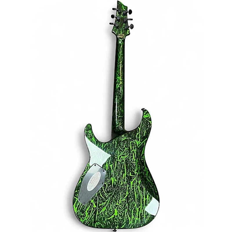 Used Schecter Guitar Research C1 SILVER MOUNTAIN TOXIC VENOM Solid Body Electric Guitar