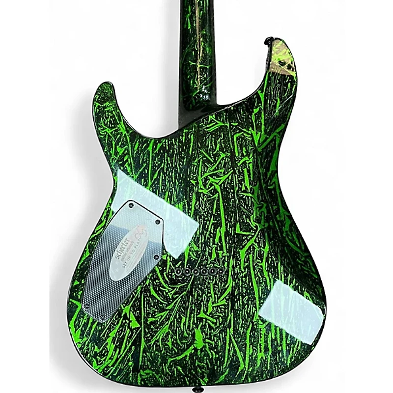 Used Schecter Guitar Research C1 SILVER MOUNTAIN TOXIC VENOM Solid Body Electric Guitar