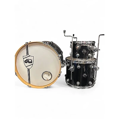 Used DW Piece Performance Series Black Drum Kit