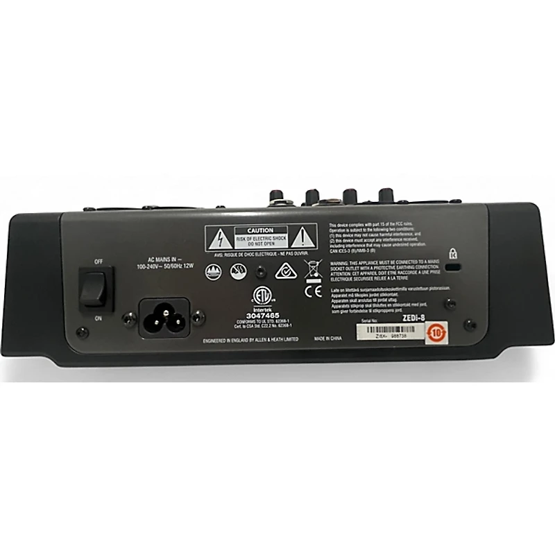 Used Allen & Heath ZEDi8 Unpowered Mixer