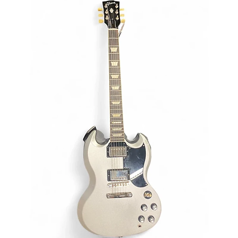 Used Gibson SG STANDARD 61 Silver Solid Body Electric Guitar