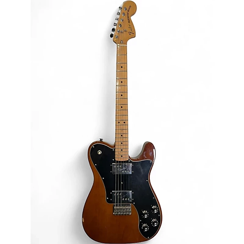 Used Fender Deluxe Telecaster Brown Solid Body Electric Guitar